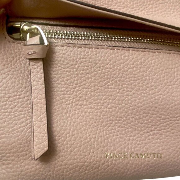VINCE CAMUTO Crossbody Bag Light Pink Pebble Leather Gally Handbag - Picture 4 of 14
